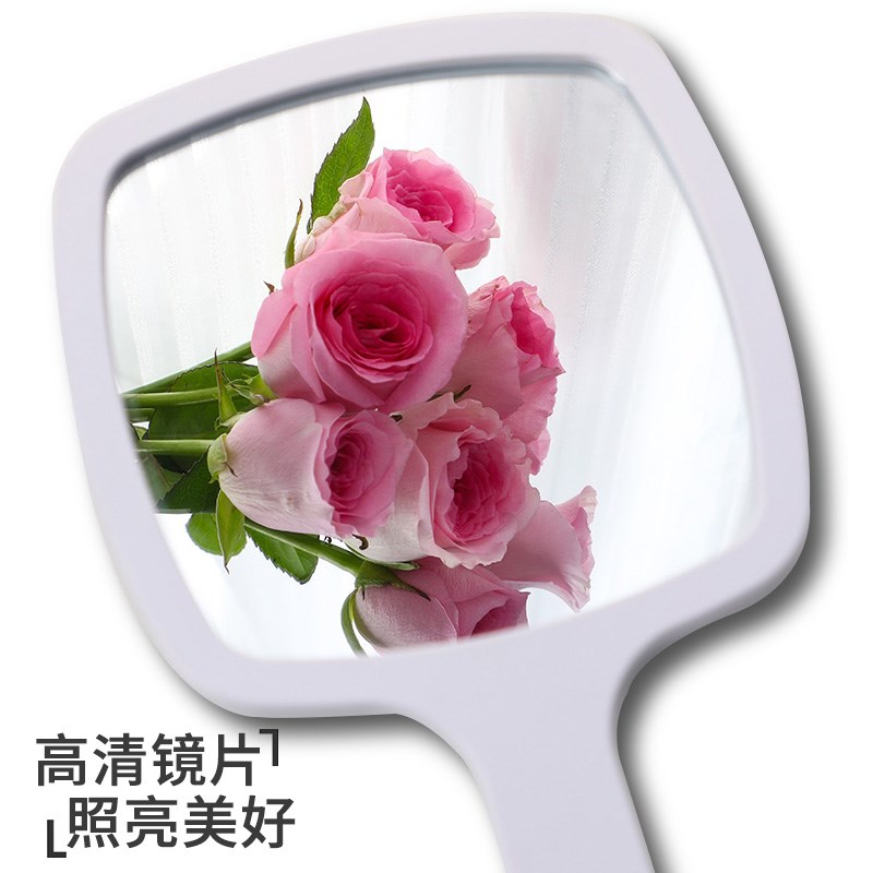 小镜子美容院手持镜定logo医美咨询手柄镜纹绣师手拿镜
