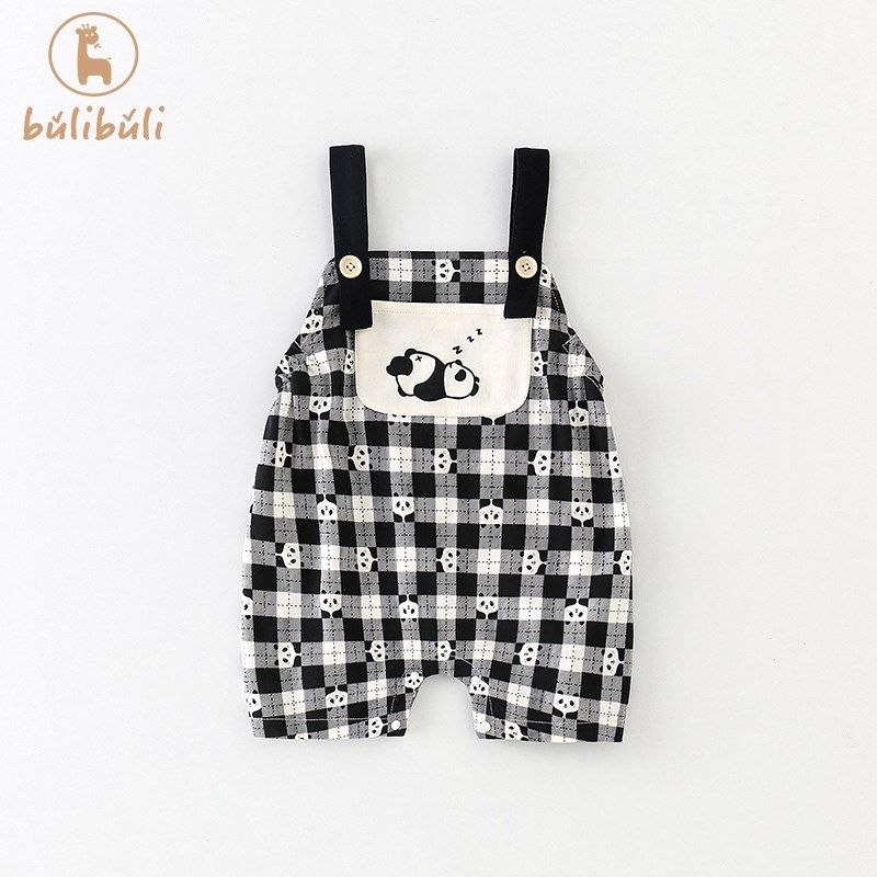 男宝宝夏装套装0一3岁婴儿衣服夏季短袖T恤背带短裤洋气两件套潮2