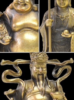 供奉佛像摆件客厅装饰古典观音菩萨地藏王神像阿弥陀佛文殊迷你