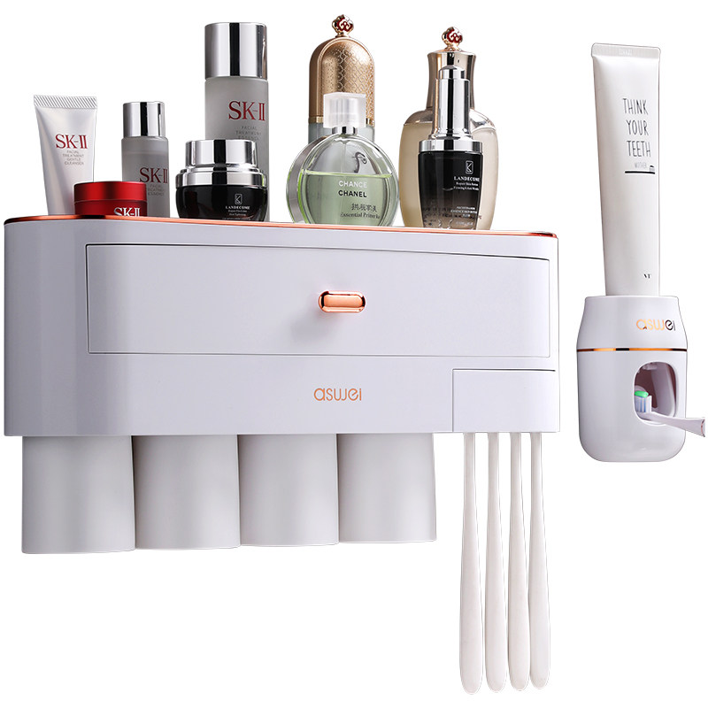 牙刷置物架刷牙挂墙式免打孔漱口杯壁挂套装牙具牙缸收纳盒挂壁式,家庭/个人清洁工具,牙刷架/牙具座,淘宝优惠券,粉丝福利购,淘宝优惠卷