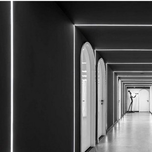 大尺寸LED线性灯带20*10mm吊顶开槽明装床头背景墙线条灯柜子宽体