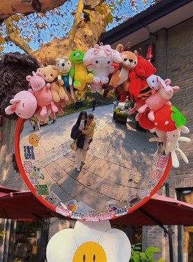 新家的100个快递室内凹凸镜广角镜氛围感场景布置装饰品拍摄道具