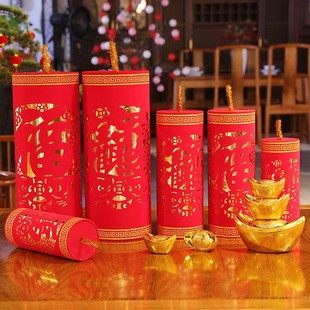 新年坐炮摆件商场酒店大堂年会堆头装饰用品2022虎年春节布置鞭炮