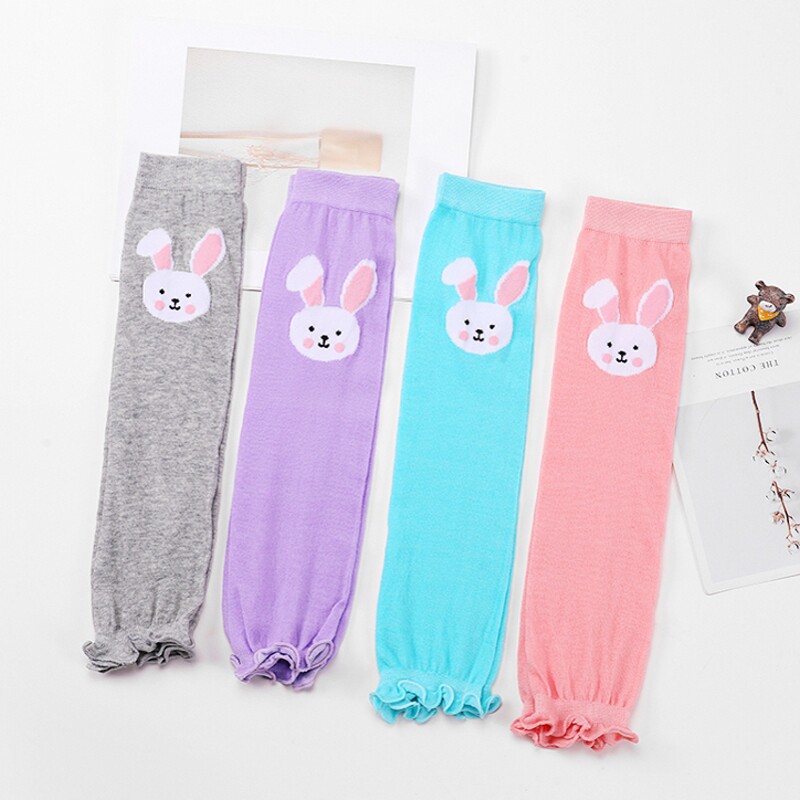 儿童袜套夏季防蚊腿套空调房护膝保暖女童卡通长腿套过膝薄款纯棉