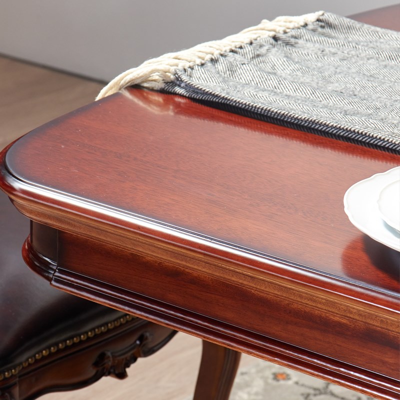 新美式简约复古实木餐桌家具家用饭桌长方形桌子个性创意可定制