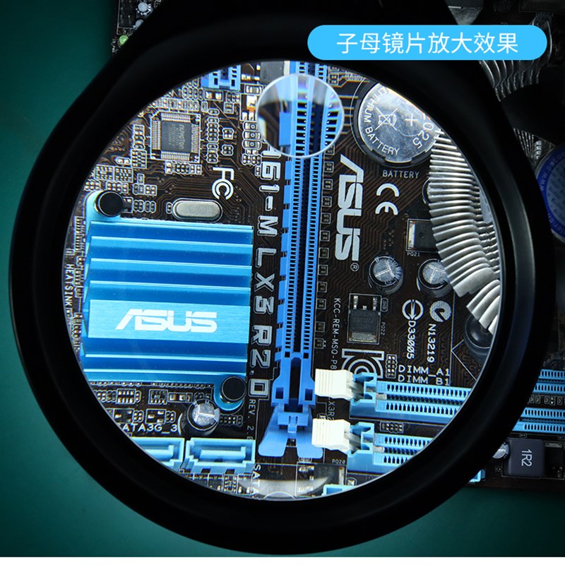 PDOK台式放大镜带LED灯高清阅读维修焊接电路板修表工作台灯PD127