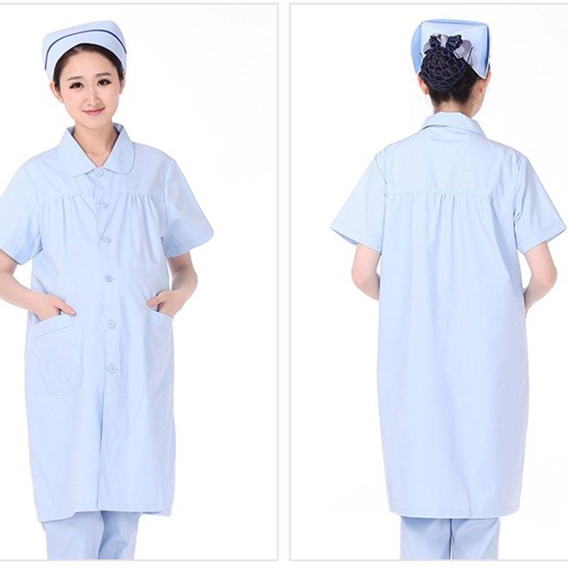 南丁格尔医生服孕妇装护士服长袖短袖冬装夏装白大褂蓝色白色妇裤