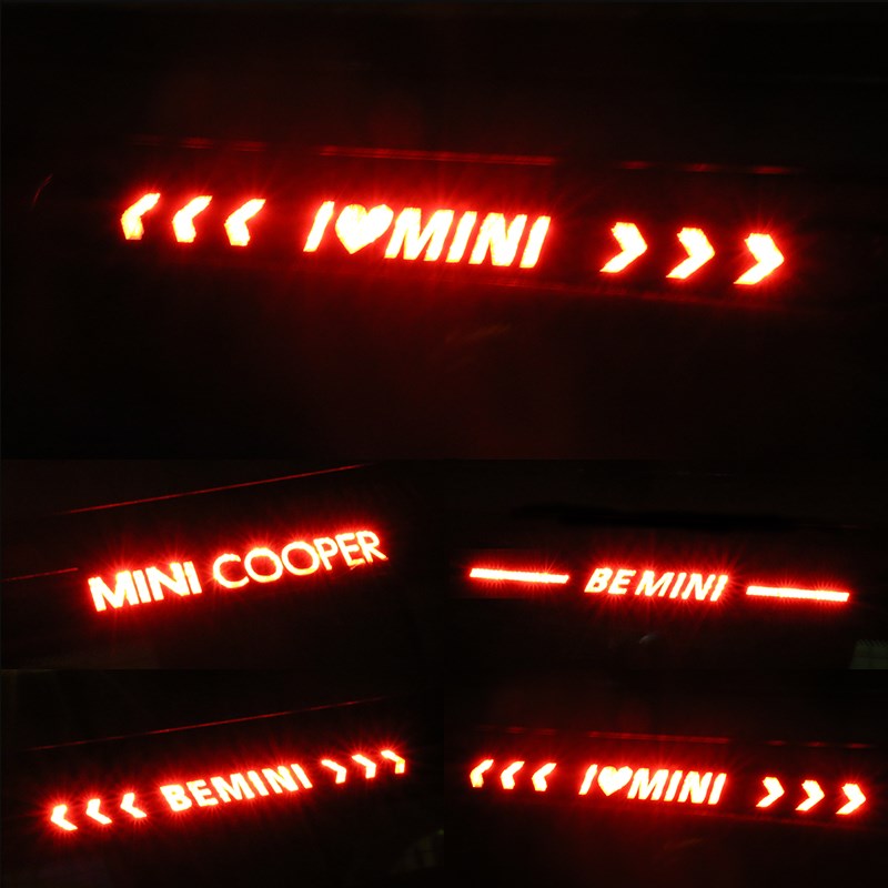 迷你mini cooper高位刹车灯装饰贴 F55F56F60F54R56R60改装贴