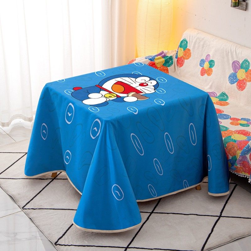 日式卡通烤火罩取暖罩套正方形电炉罩烤火桌子布新款冬季加厚家用,居家布艺,烤火罩,淘宝优惠券,粉丝福利购,淘宝优惠卷