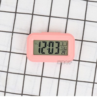 迷你夜光时钟mini闹钟计时倒计时表小巧儿童学生卧室宿舍床头钟