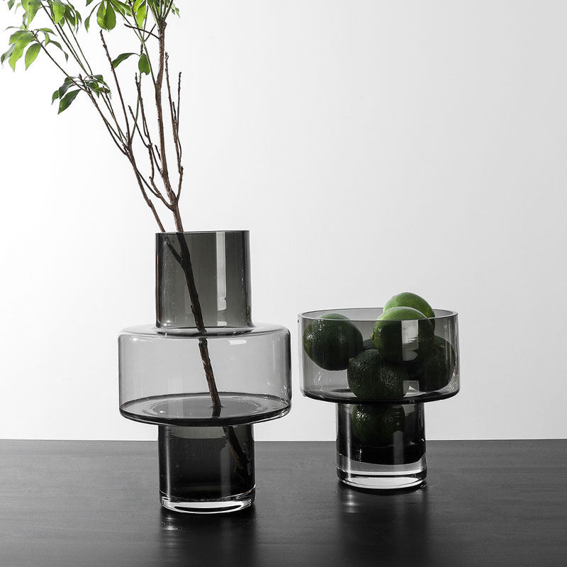 北欧创意简约玻璃花瓶餐桌客厅花艺插花美式干花花器简约家居花束,家居饰品,花瓶,淘宝优惠券,粉丝福利购,淘宝优惠卷