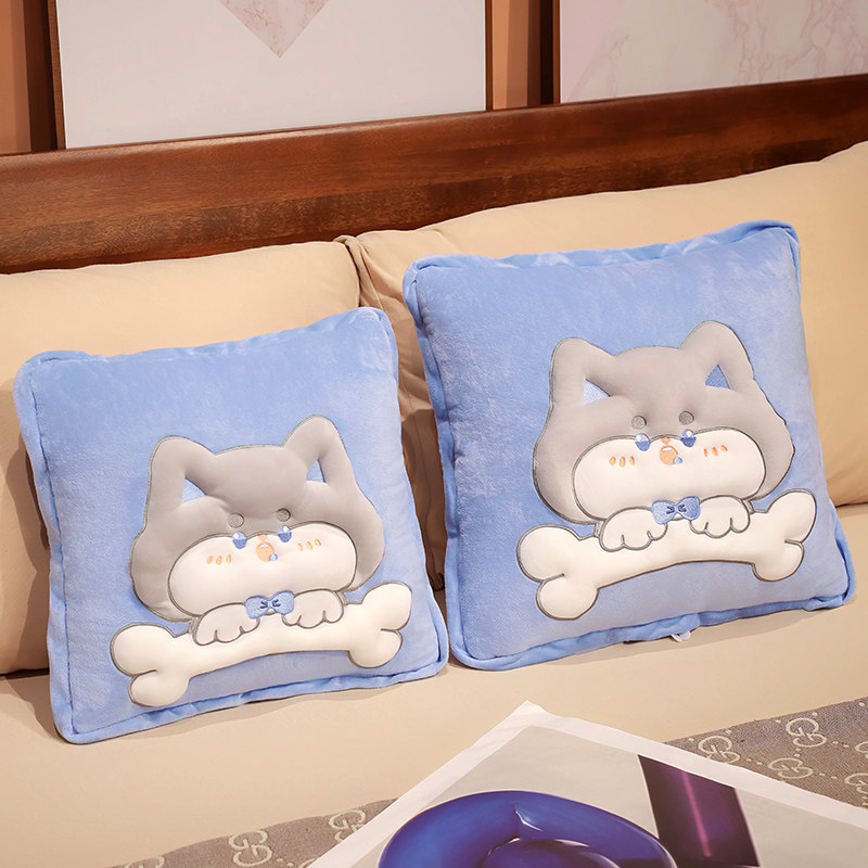 抱枕被子两用加厚毯子二合一办公室午睡小枕头折叠车载多功能靠枕,居家布艺,抱枕被,淘宝优惠券,粉丝福利购,淘宝优惠卷