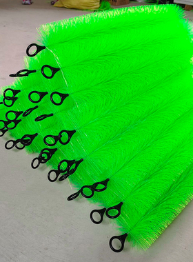 鱼池鱼缸毛刷过滤材料养殖场鱼塘水池净水消音刷绿色十字不锈钢刷