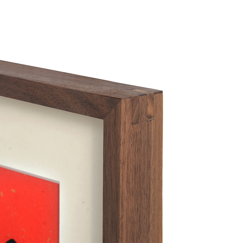 黑胡桃M 裱画框外框装裱相框定制a4实木洗照片加相框创意轻奢挂墙