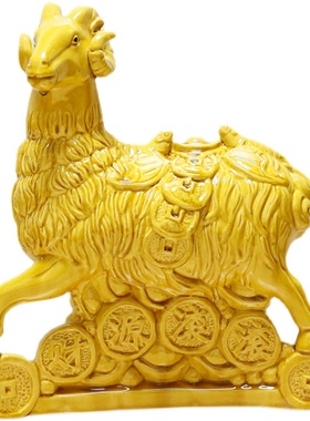 陶瓷羊摆件家居玄关客厅办公室摆件礼品工艺品装饰品