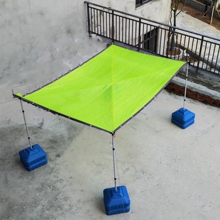 楼顶露台遮阳网立柱支撑杆水泥地固定支架底座天台平房屋绣球防晒