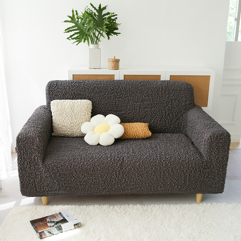 深色沙发套罩弹力全包万能套四季黑色防猫抓沙发垫全定制坐垫套子