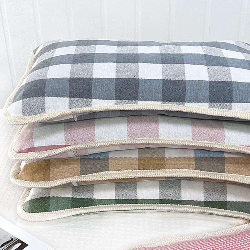 老粗布凉席枕头单人宿舍护颈保健助睡眠男女天然荞麦枕午休枕