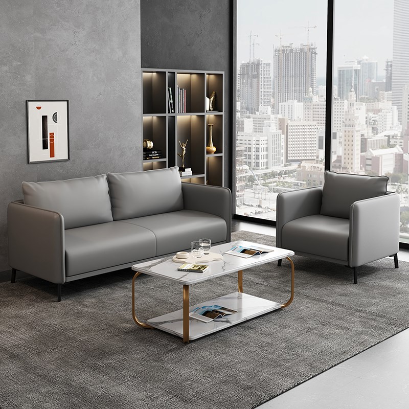 办公沙发商务接待休息区酒店大堂沙发办公室会客洽谈茶几组合套装