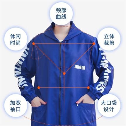 加长特长男女罩衣防尘防水工作服大褂过膝围裙厨房上班车间劳保服