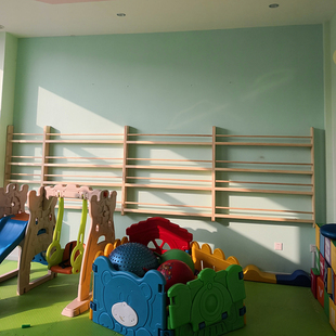 儿童书架绘本架实木壁挂简易书柜小书架墙上置物架学生幼儿园书架