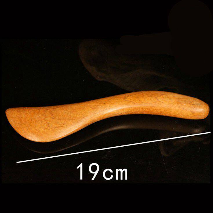 实木点穴棒 美容院大号S型拨筋棒刀型波浪加长刮痧板背部开穴肩颈