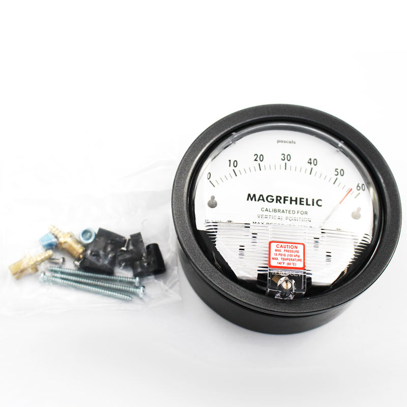 TE2000型微差压表压力表压差表安装盒0-60 500压差计负压表养殖用