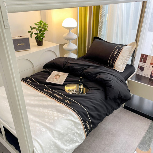 上下铺床单被套三件套大学生宿舍单人纯棉全棉床上用品四件套床笠