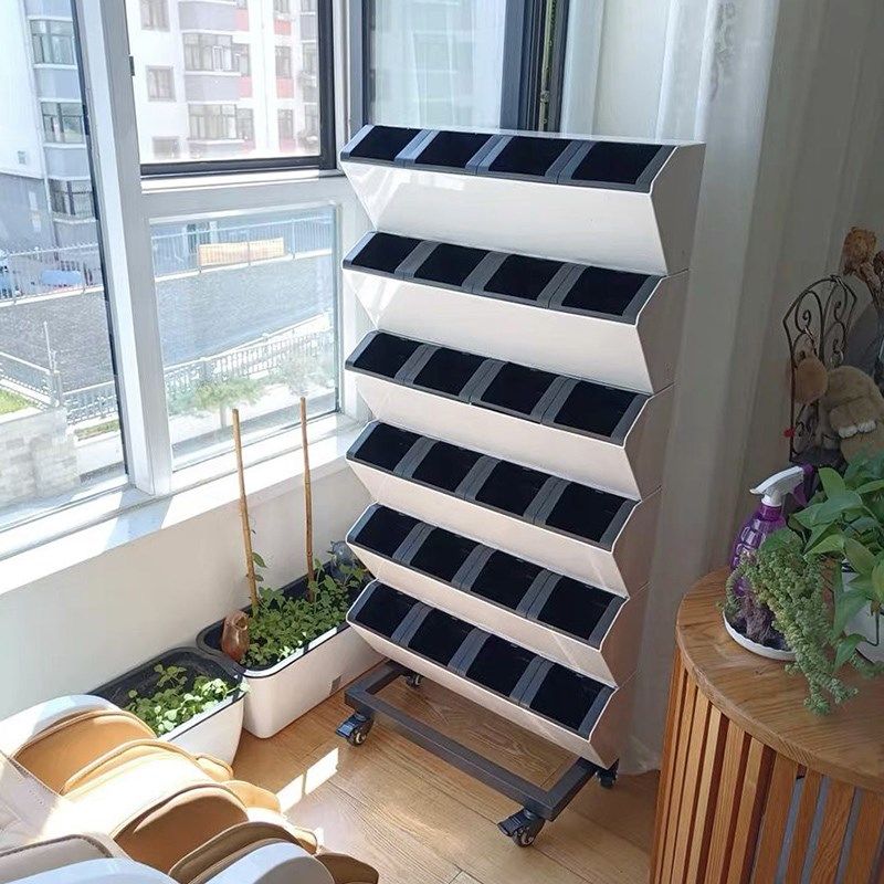 立体可移动植物墙花盆自动储水客厅植物花架多层花盆挂墙壁挂装饰