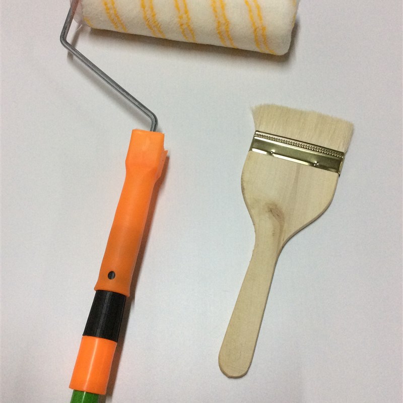 乳胶漆滚筒刷伸缩杆 油漆刷涂料滚筒刷子加长杆刷墙工具套装