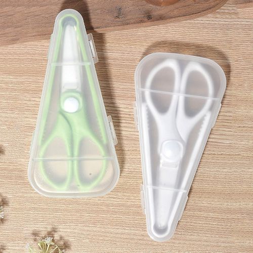 辅食剪刀宝宝陶瓷剪刀便携儿童食物剪外带剪肉剪菜食物夹工具套装