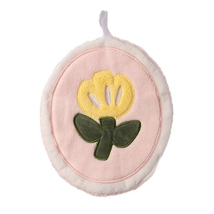 可爱厨房擦手巾郁金香高颜值超强吸水可挂式 珊瑚绒不掉毛加厚抹布