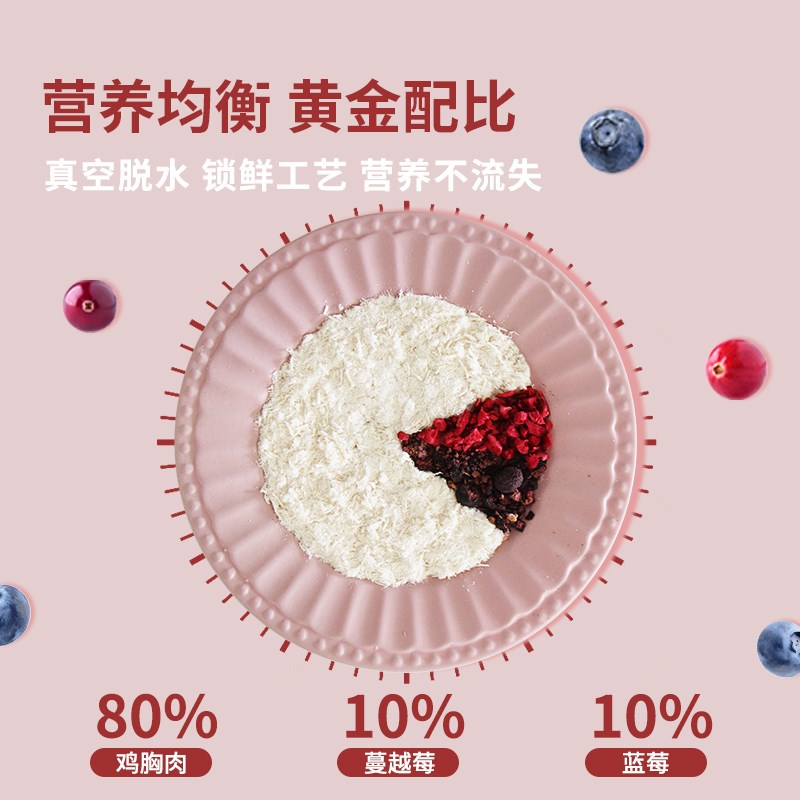 宠希望磷虾蛋黄肉松宠物零食猫粮伴侣营养增肥猫咪狗狗拌饭鸡肉松