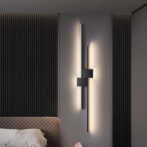 创意长条轻奢壁灯客厅电视背景墙格栅极简约现代楼梯卧室床头灯具