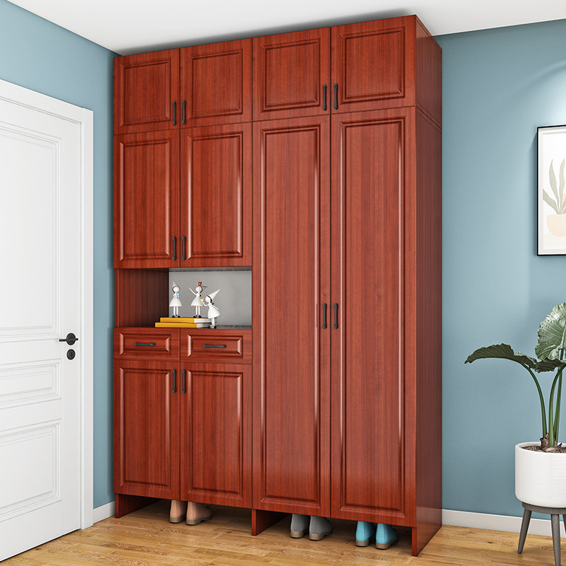 全实木鞋柜松木鞋柜门厅柜生态板鞋柜多层板P鞋柜大容量高柜客厅
