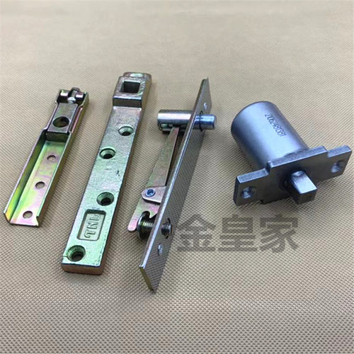 360度a旋转门小地弹簧带弹力90度定位隐藏式中轴玻璃木门地铰配件