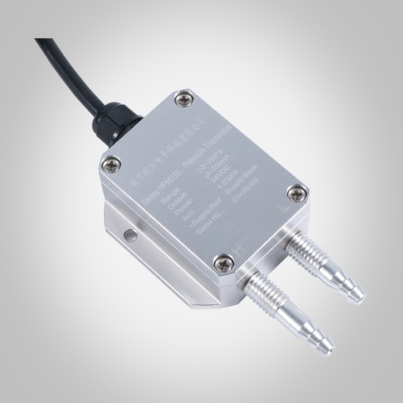 高低压两孔测量风压变送器风机压力风管压差微差压传感器4-20mA