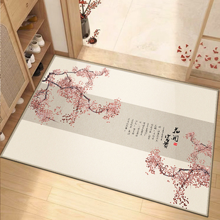 新中式 垫子 入户门地垫进门门口门垫家用蹭脚垫中国风地毯2024新款