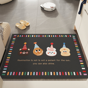 入户门地垫进门口耐脏防滑丝圈脚垫免洗可裁剪地毯家用除尘入门垫