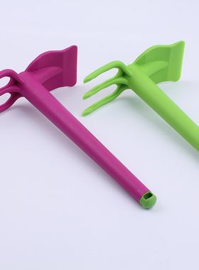 儿童小锄头塑料加厚铲子种植工具园艺挖野菜挖沙滩两用多用锄玩具