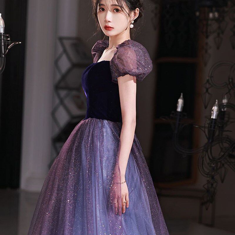 裙轻奢小众高端仙气生日18岁成人礼女生学生艺考主持人毕业晚礼服