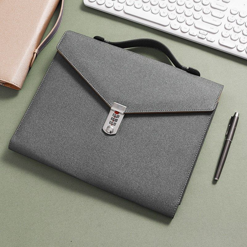新款密码文件包大容量带锁档案资料袋保密试卷收纳袋密码锁公文包