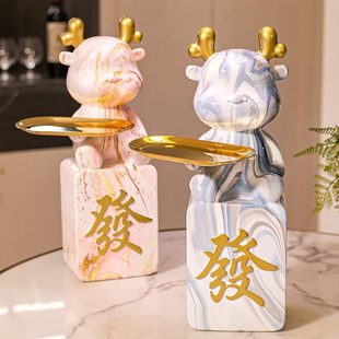 饰 2024龙年存钱罐只进不出客厅落地摆件储蓄罐可存可取大号家用装