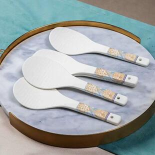 美好时光漫步饭勺清雅名媛陶瓷米饭铲景德镇瓷器盛饭勺子电饭煲用