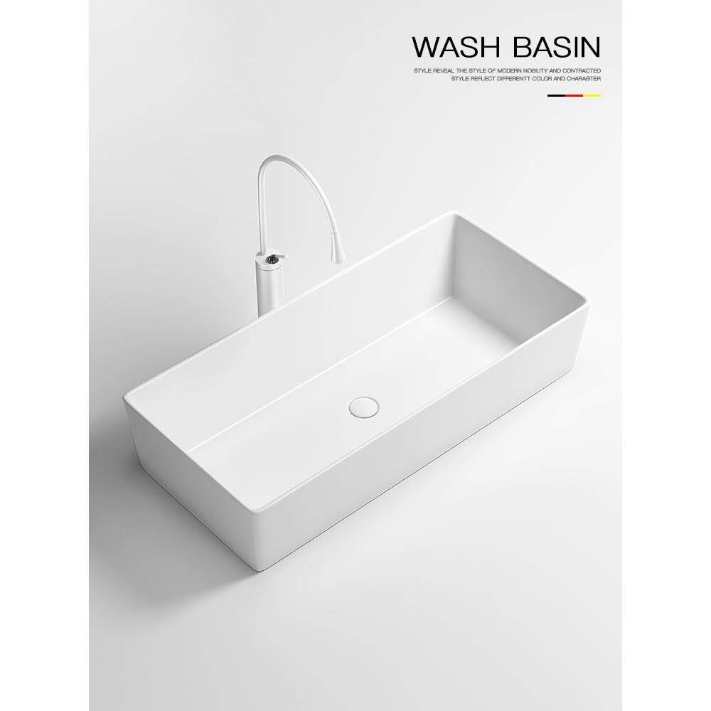 洗漱台洗手盆台上盆陶瓷手盆阳台卫生间大小尺寸长方形圆形衣盆