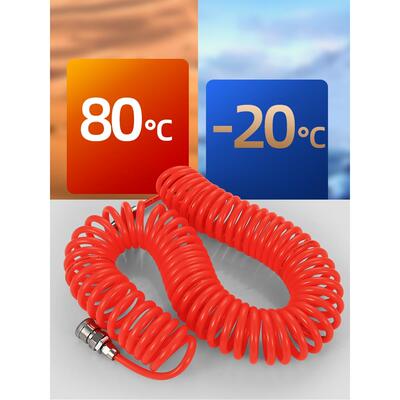 PU气动弹簧气管681012mm空压机软管369 1215米气泵高压伸缩螺旋管