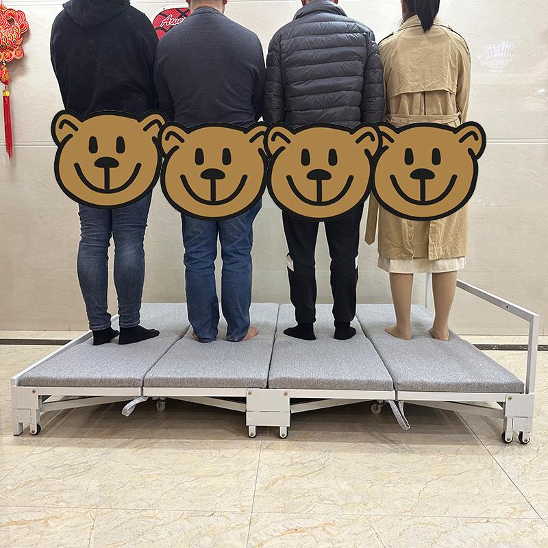 隐形折叠床小户型隐藏式多功能收纳柜内伸缩推拉床五金配件带轮子