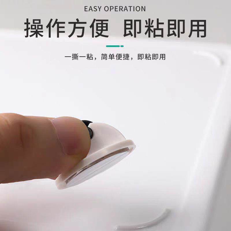 可黏贴式滑轮配件床下收纳盒整理箱轮子滚轮搬家神器垃圾桶小脚轮