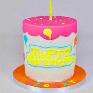 happy birthday翻糖蛋糕装饰饼干切模 生日快乐字母印花烘焙模具