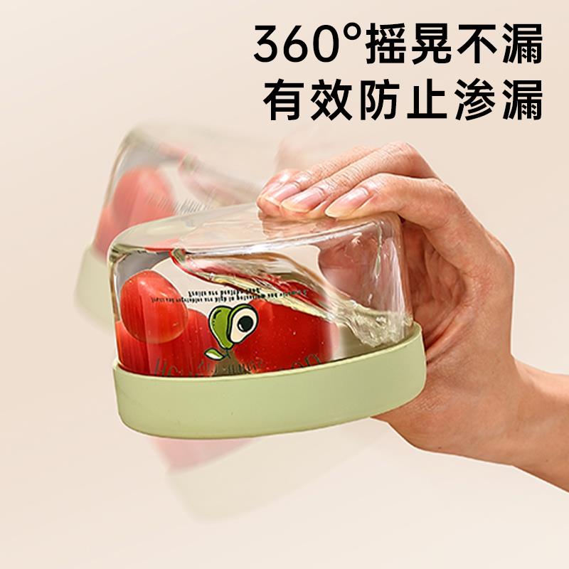 玻璃饭盒可微波炉加热带盖子密封小便当碗餐盒食品级带饭汤盒保鲜